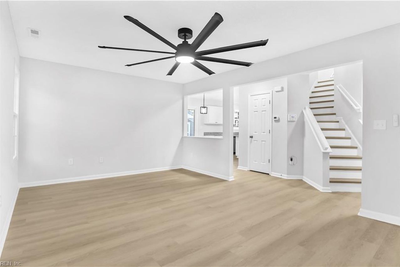 A renovated, move-in ready living room