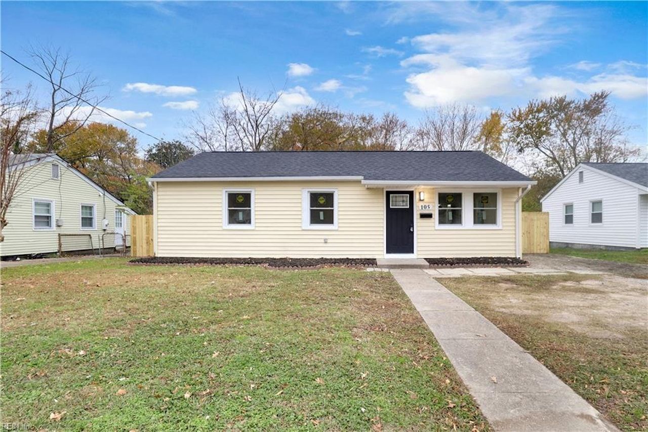 A finished home in Hampton