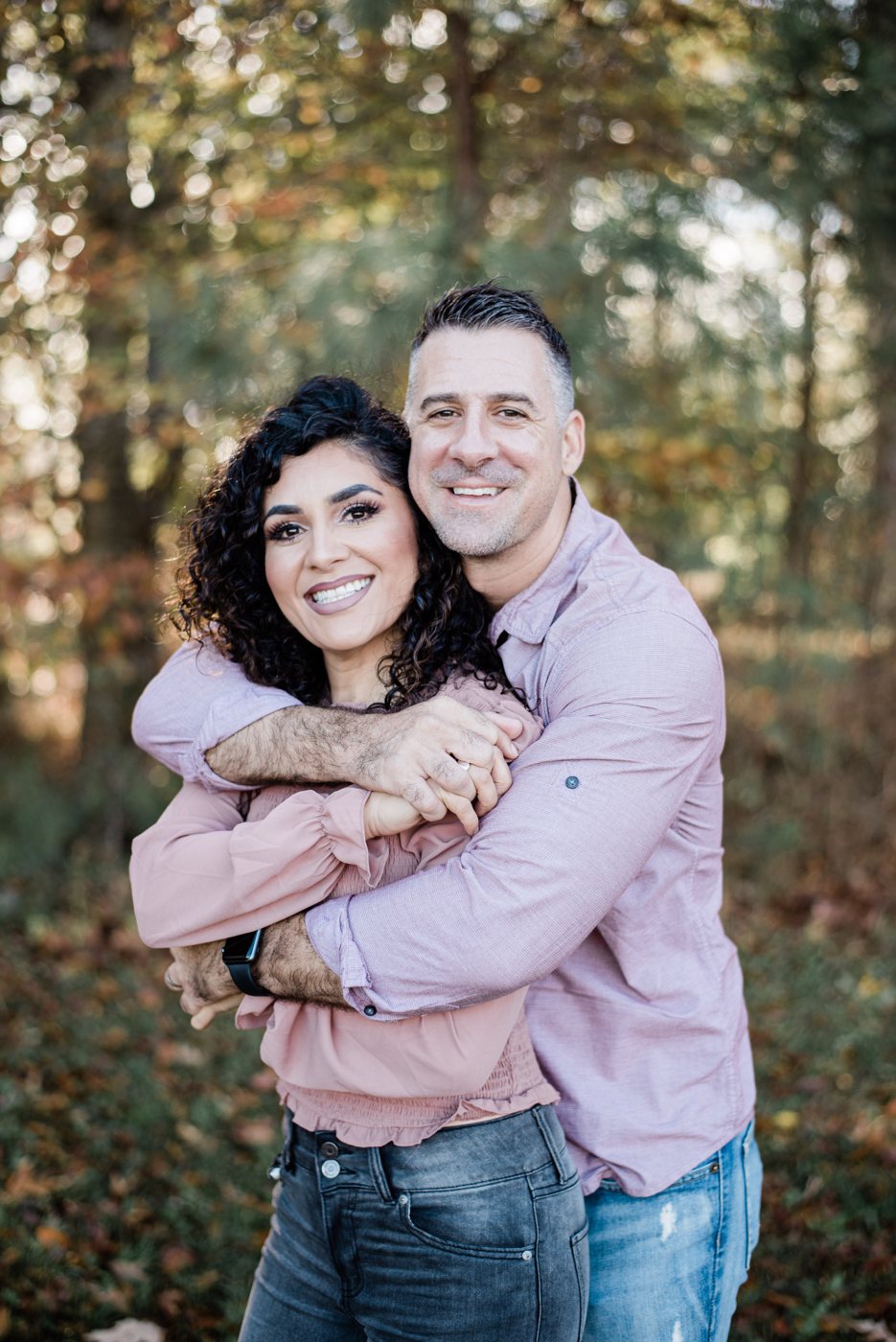 Mike and Vania McClung outdoors in the fall