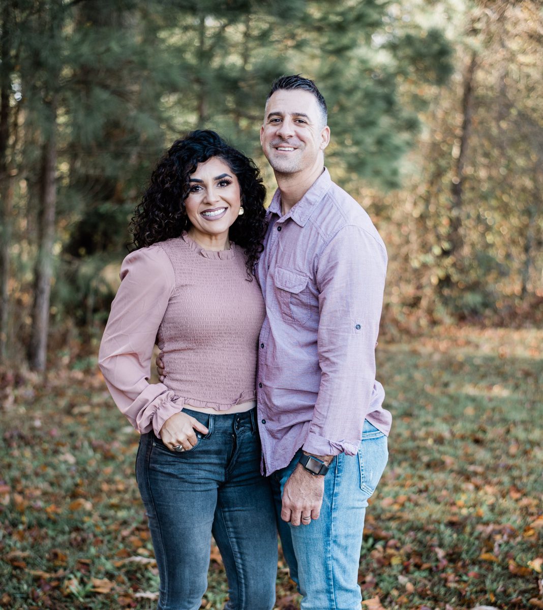 Mike and Vania together outdoors