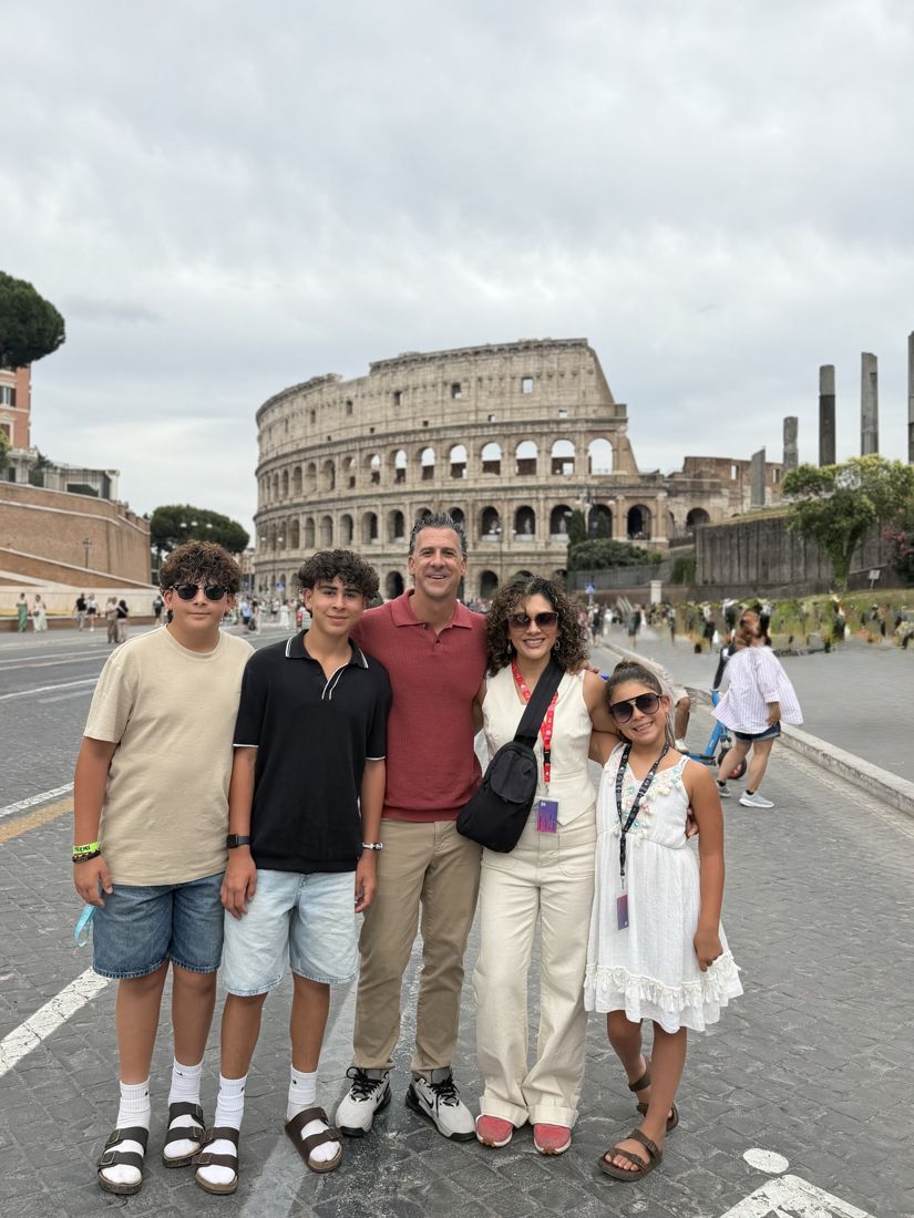 The family on a trip together