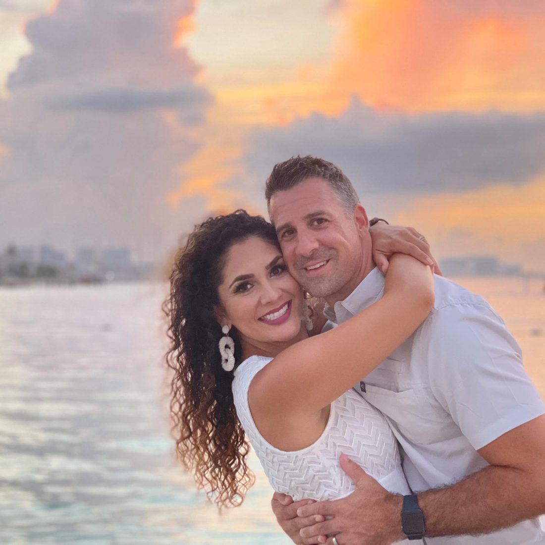 Mike and Vania at sunset